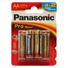 Panasonic LR6 PRO POWER BL*6(4+2) (Батарейка)